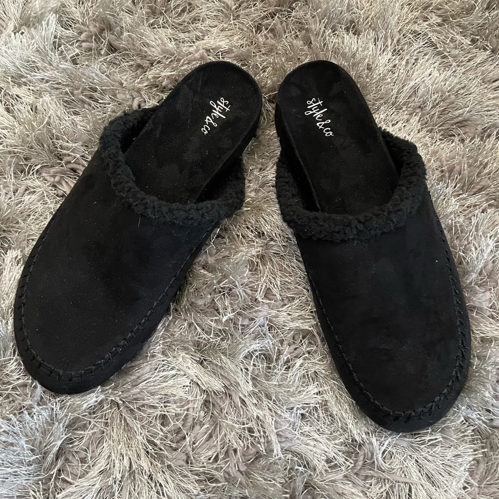 Style & company Brooklyn slip on mules size 10